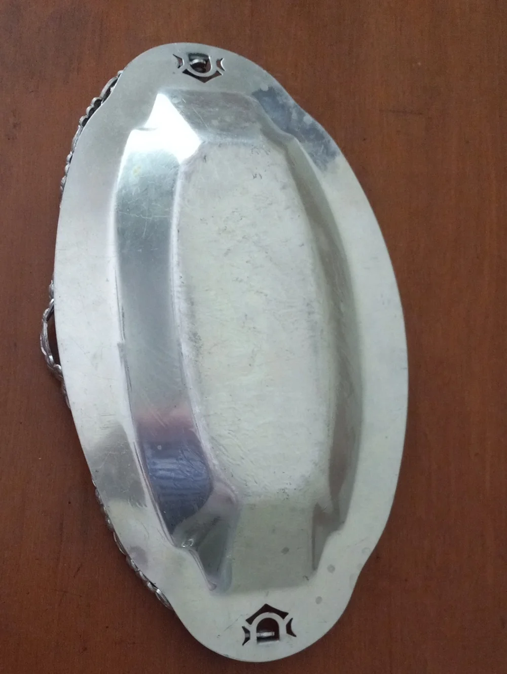 Rodney Kent Ornate Aluminum Decorative Handled Tray